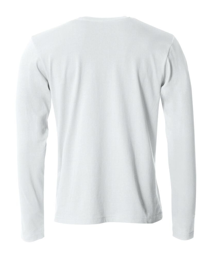 Clique - Basic-T L/S Wit 3XL